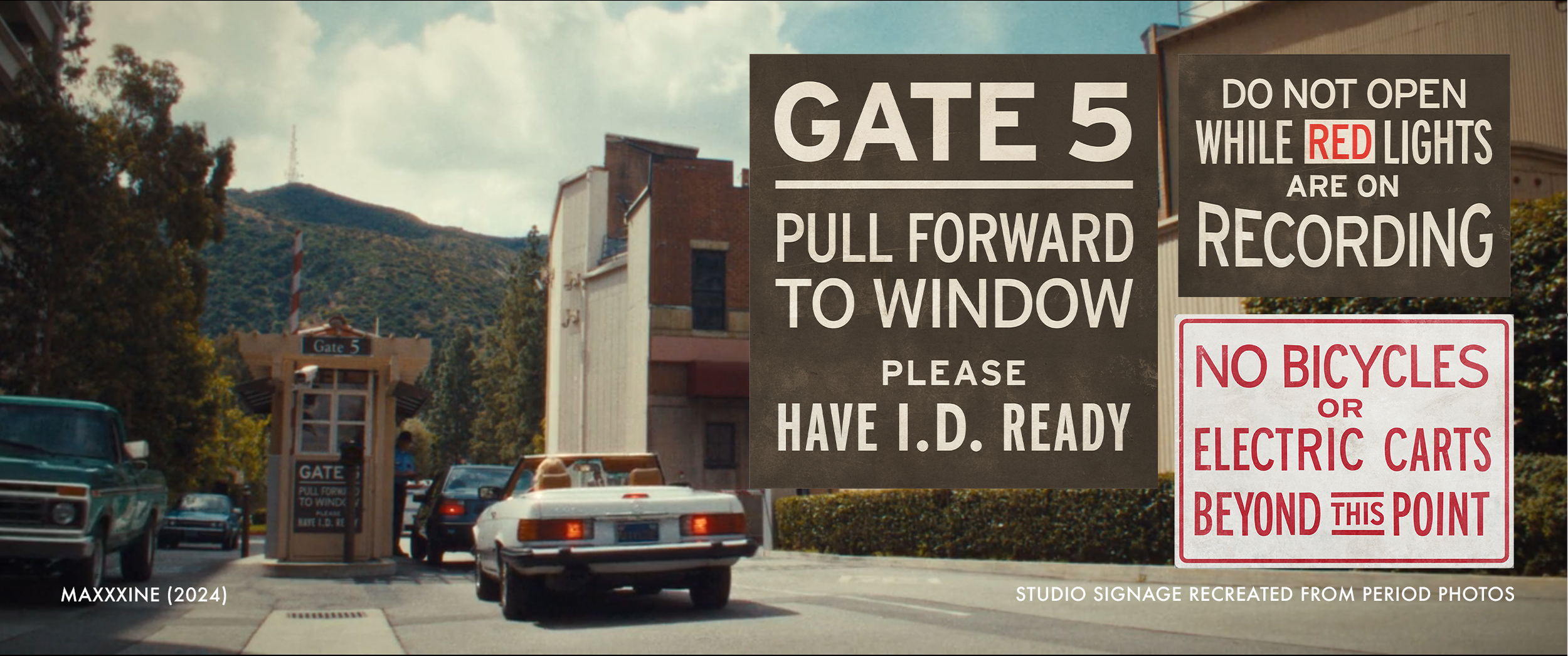 Studio Signage for Maxxxine