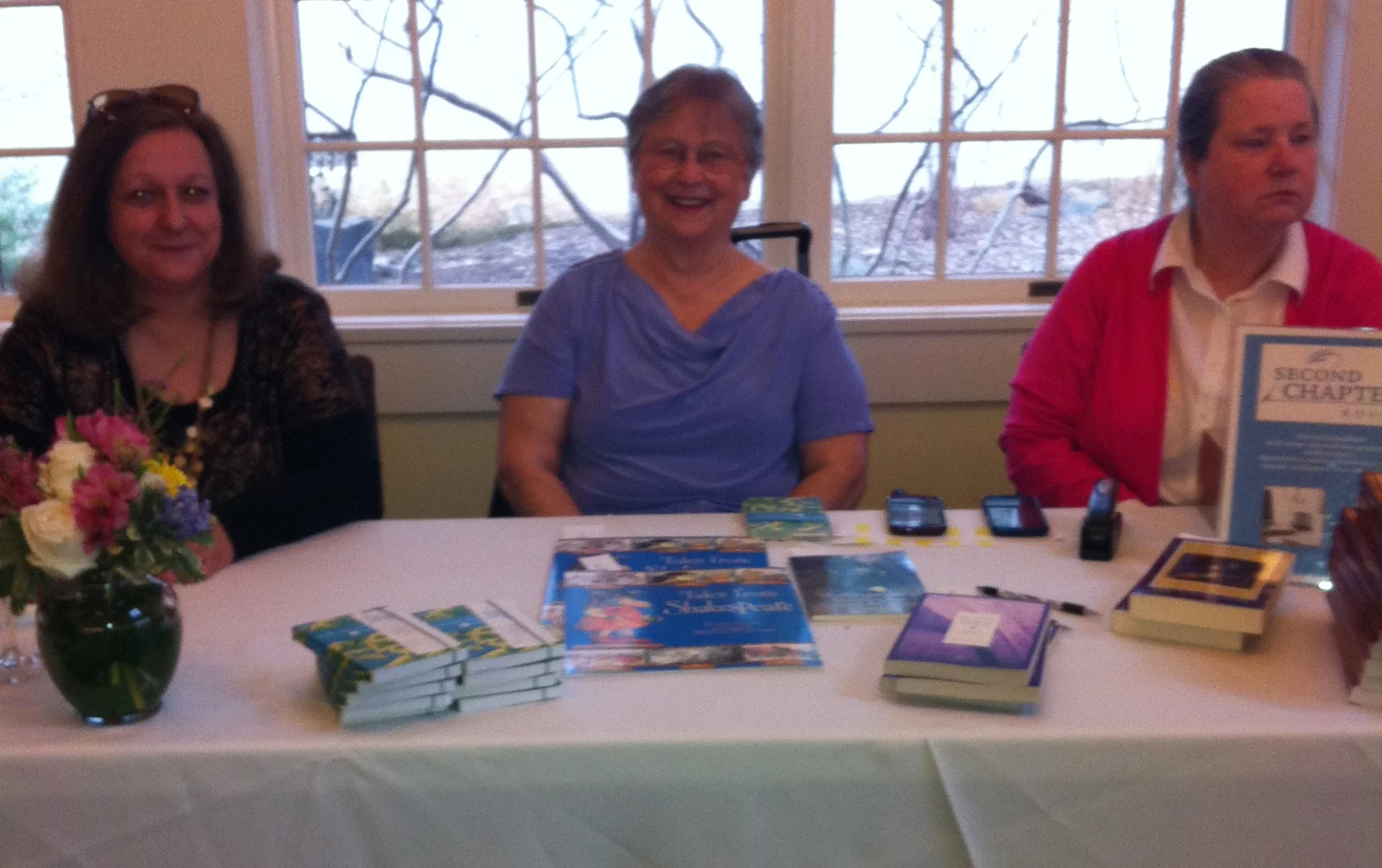 Book signing and sales at "Shakespeare in the 'Burg"