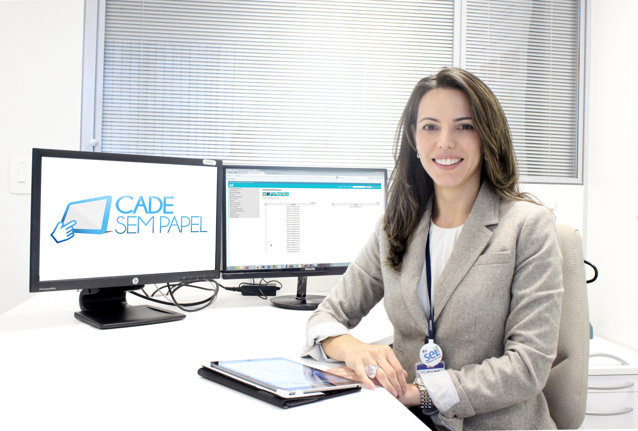 Mariana Boabaid coordena o projeto Cade Sem Papel. Foto: Assessoria de Comunicação do Cade