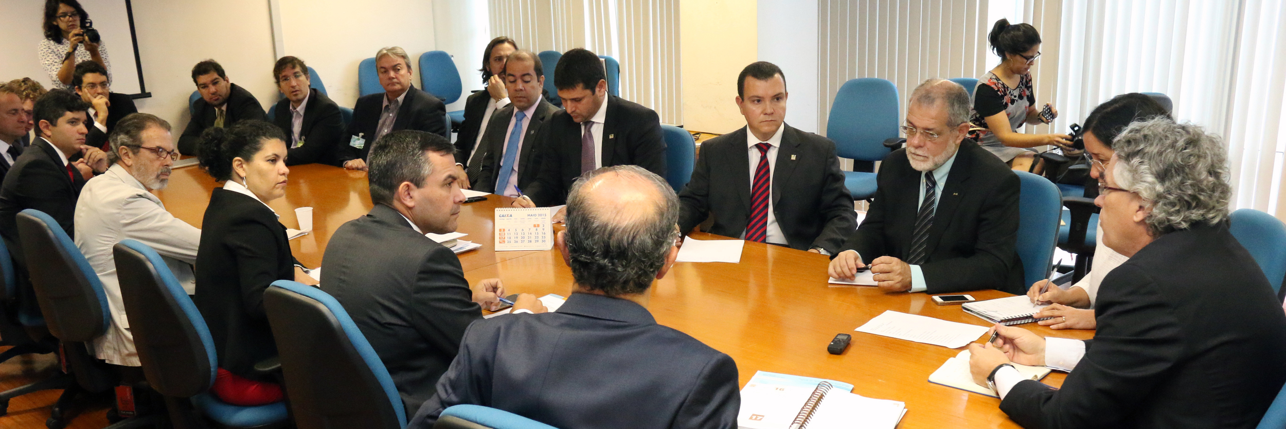 Líderes do Ciclo de Gestão se reuniram com Sérgio Mendonça para tratar da Campanha Salarial 2015. Foto: Filipe Calmon / ANESP