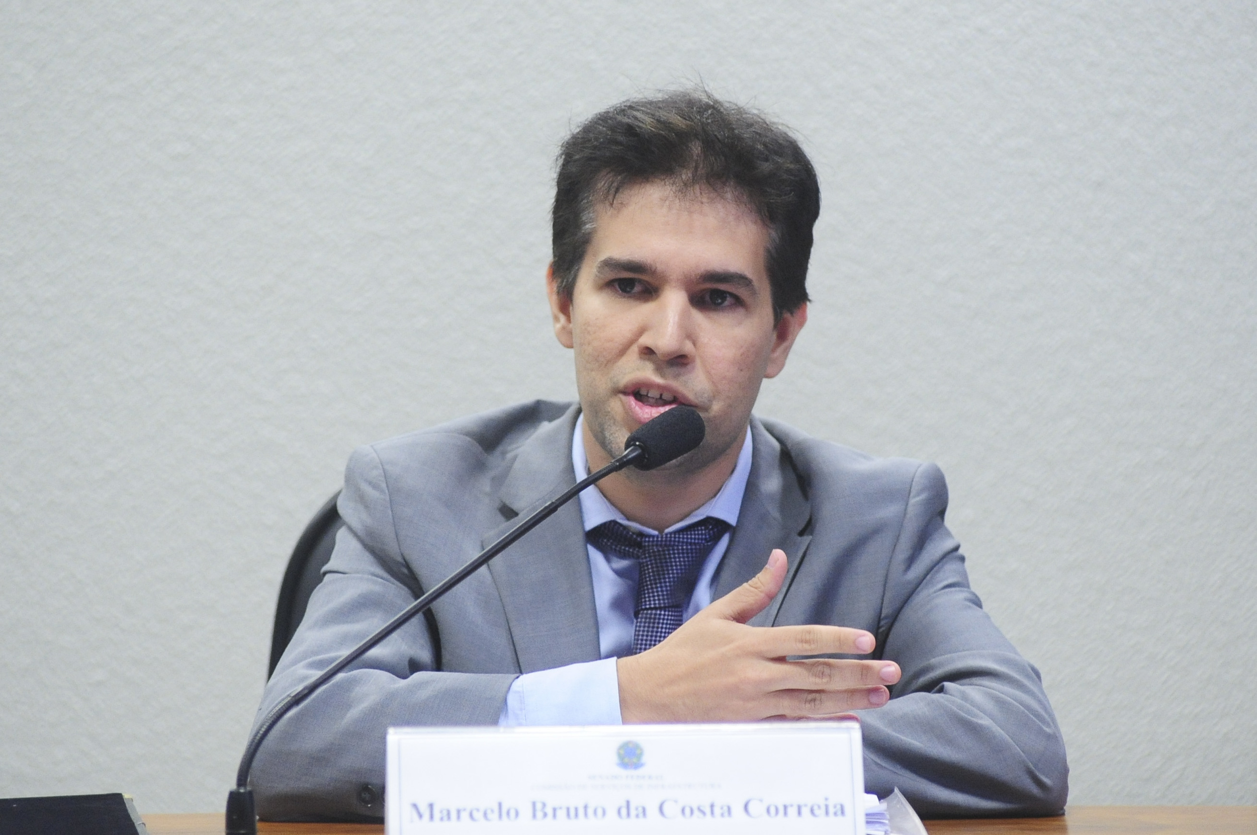 Marcelo Bruto da Costa Correia, durante sabatina no Senado Federal. Foto: Senado