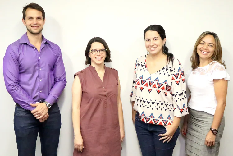 Paulo Brunet, Coordenador Executivo; Paula Lima, Diretora Administrativa; e Diana Lima e Cleidi Andrade, assistentes administrativas da ANESP