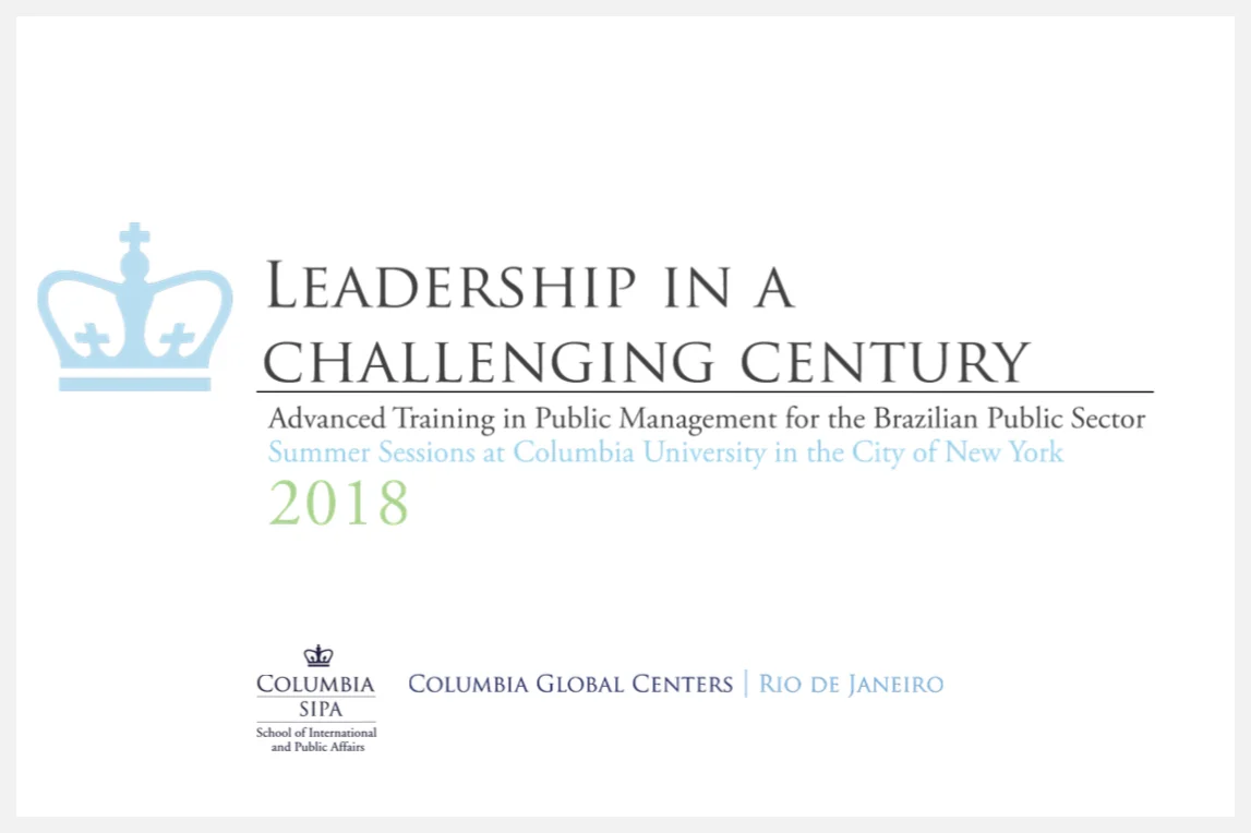 Columbia University divulga detalhes da segunda edição do Leadership in a Challenging Century a ser realizado no campus de Nova Iorque