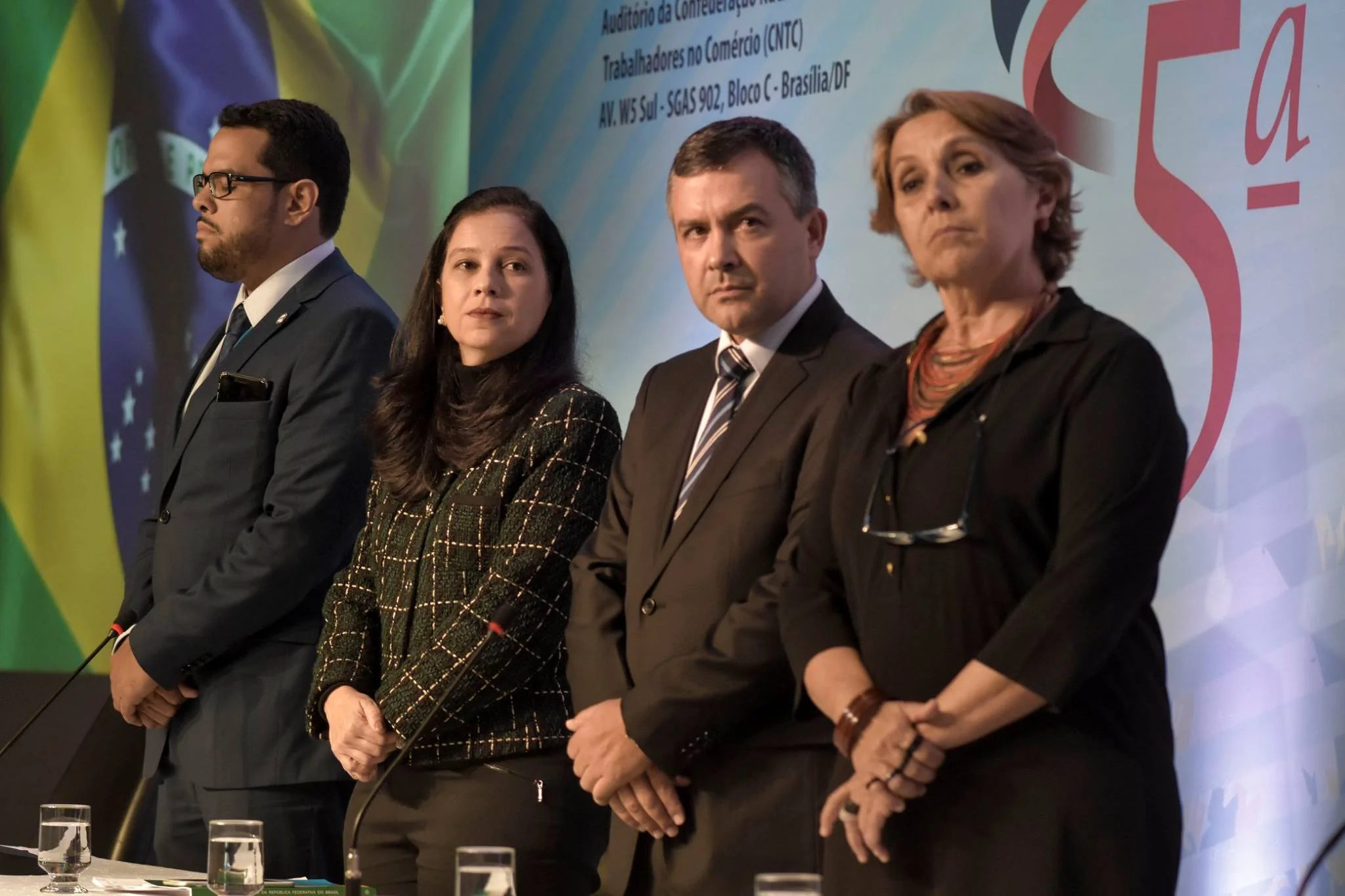 Marcelino Rodrigues, Grace Mendonça, Rudnei Marques e Erika Kokay. Foto: Fonacate