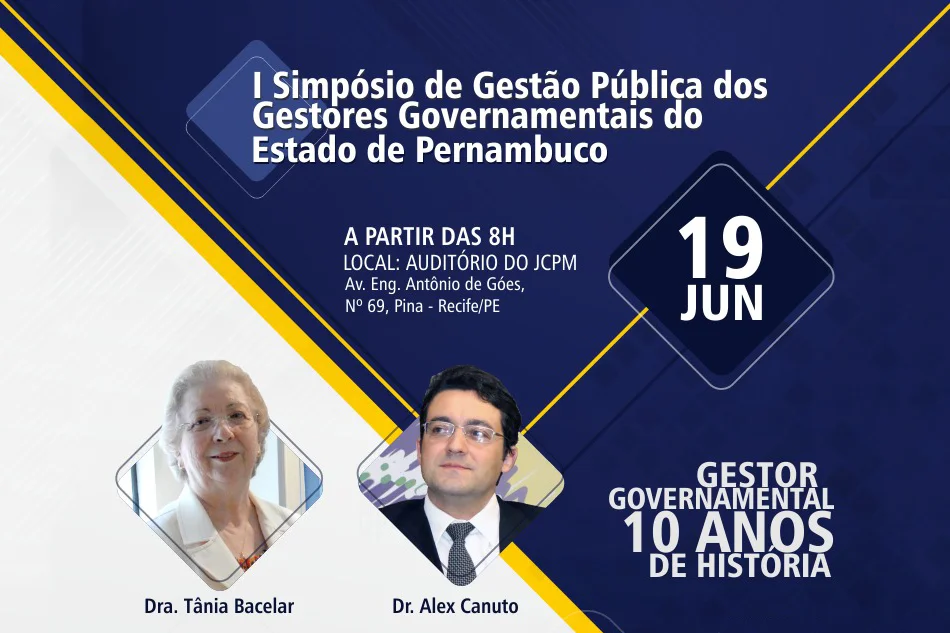 Presidente da ANESP será palestrante no I Simpósio de Gestão Pública dos Gestores Governamentais do Estado de Pernambuco