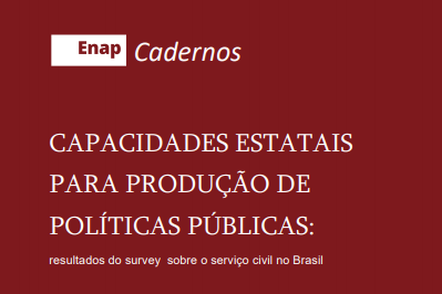 Enap disponibiliza para download o relatório "Capacidades estatais para produção de políticas públicas"