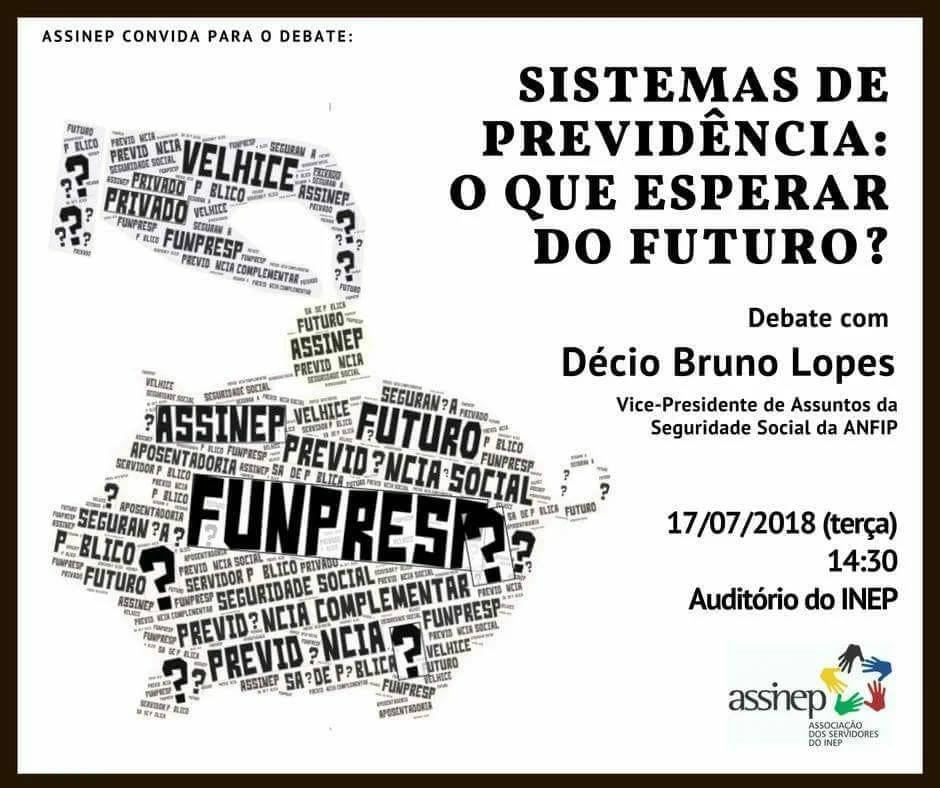 Debate no Inep abordará "Sistemas de Previdência: o que esperar do futuro"