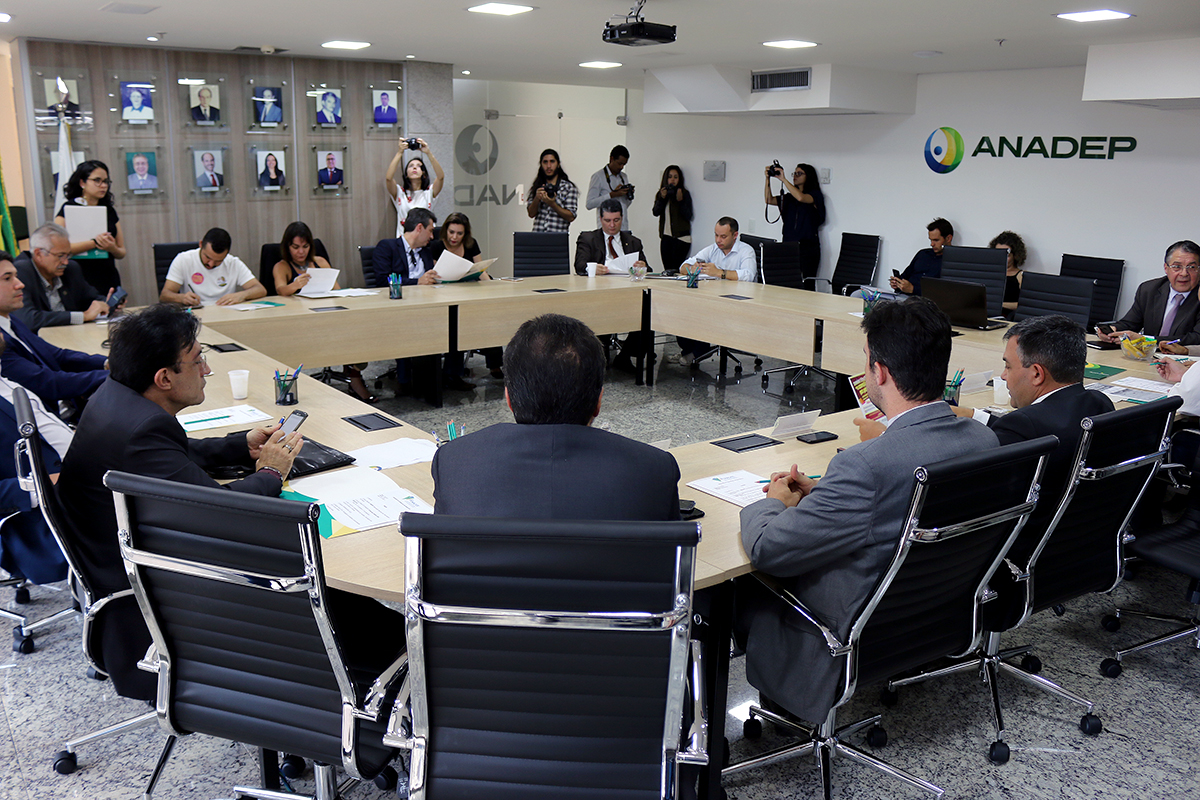 Reunião do Fonacate foi realizada na sede da ANADEP, no Setor Bancário Sul. Foto: Filipe Calmon / ANESP