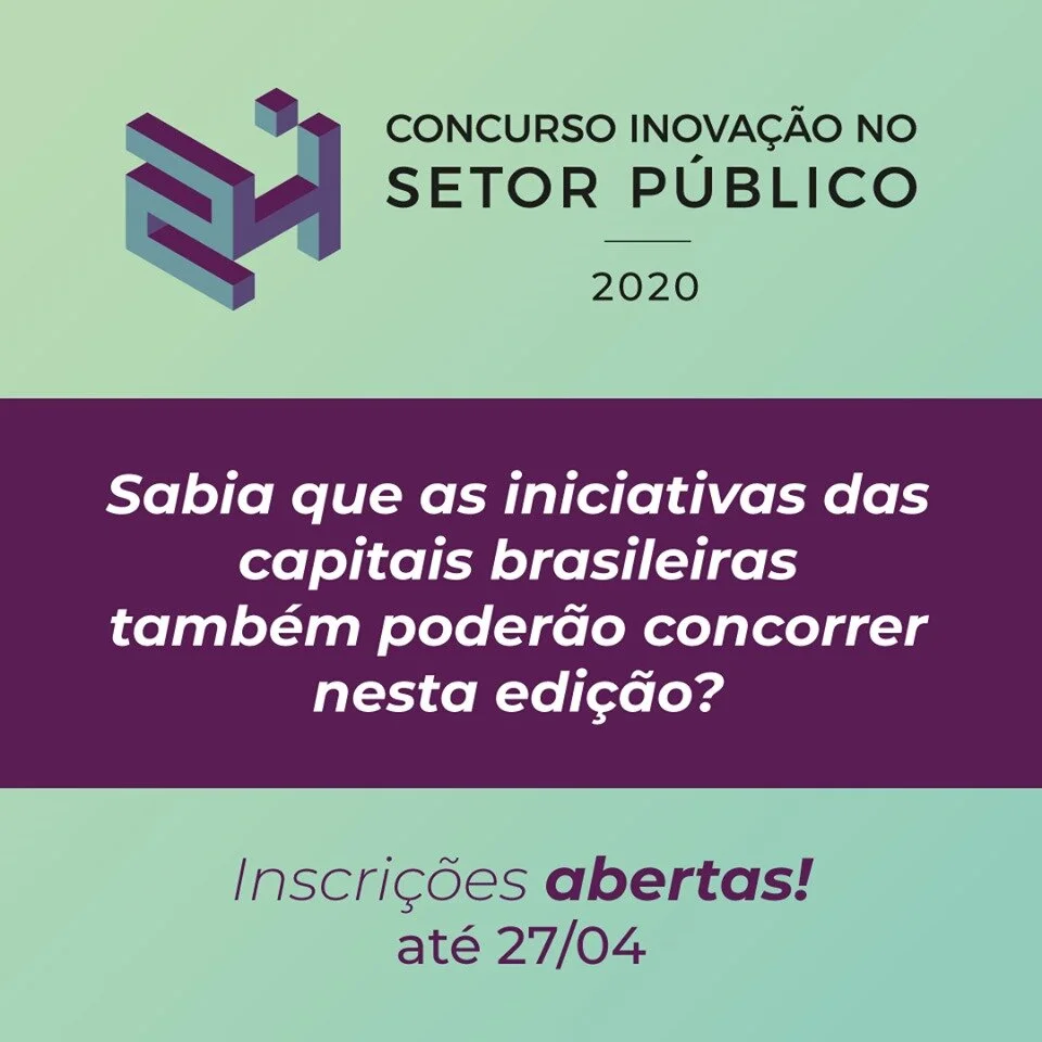 Concurso Inovação no Setor Público recebe inscrições até 27 de abril