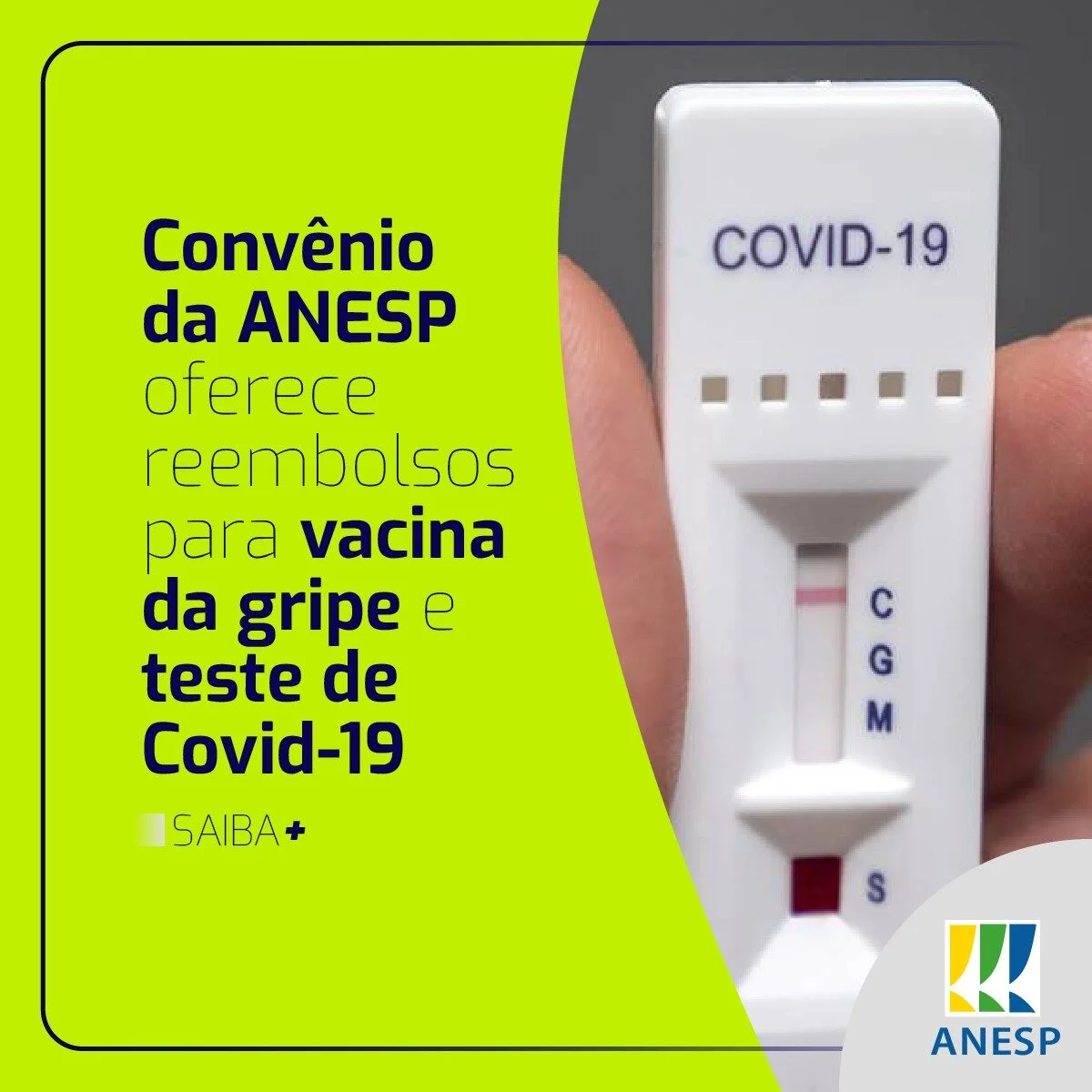 Convênio da ANESP oferece reembolsos para vacina da gripe e teste de Covid-19