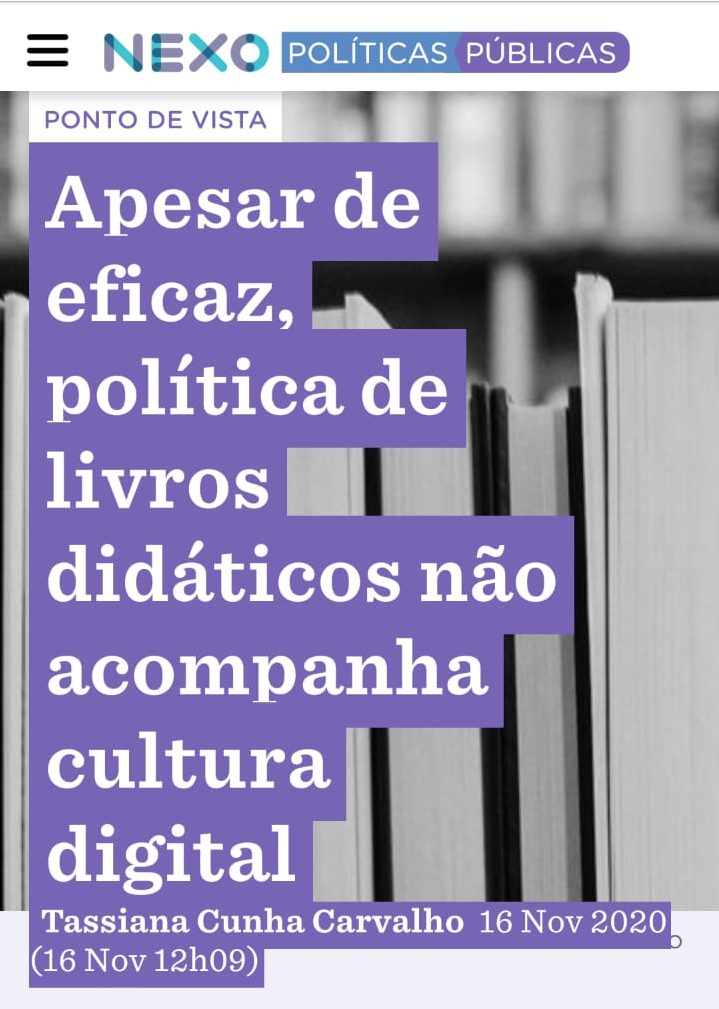 Em artigo publicado no Nexo, EPPGG traça desafio da política de livros didáticos no Brasil