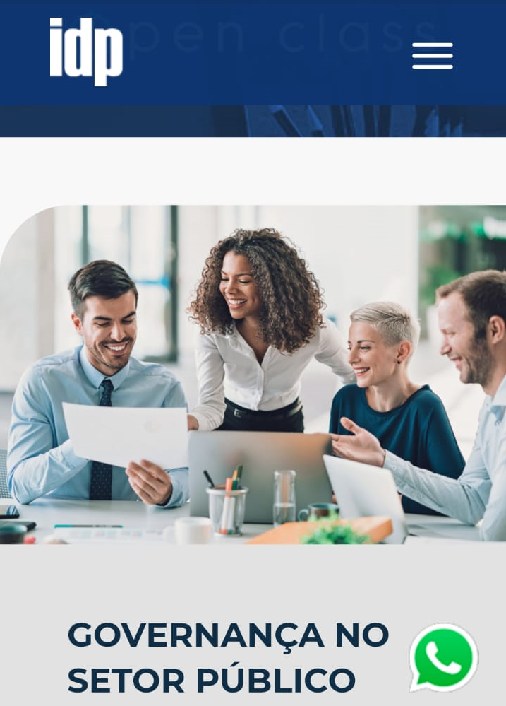 Curso de governança no setor público é oferecido gratuitamente pelo IDP 