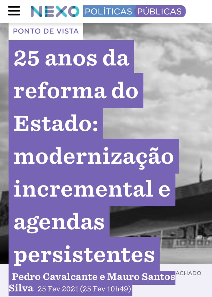 Balanço sobre os 25 anos da reforma do Estado é tema de artigo no Nexo