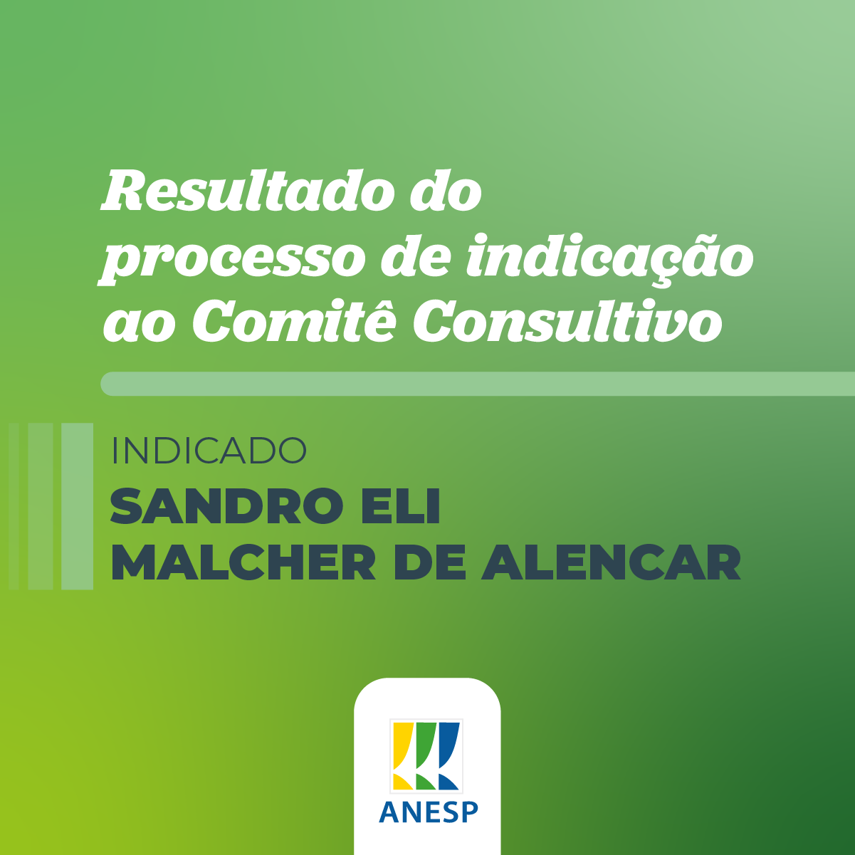 Resultado do processo de indicação ao Comitê Consultivo