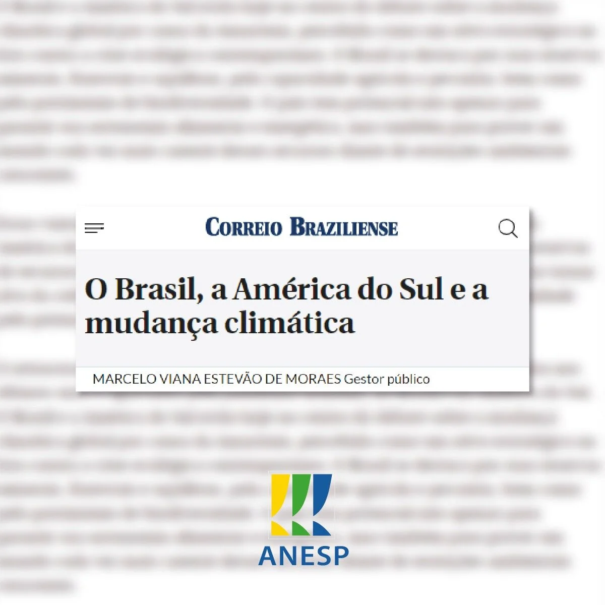 Artigo de EPPGG analisa as relações internacionais na América do Sul e a mudança climática