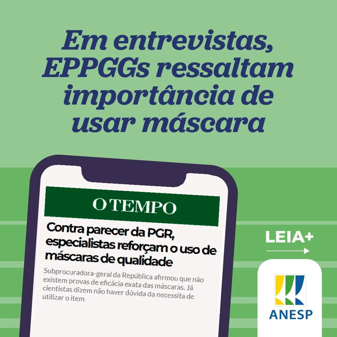 EPPGGs ressaltam a importância do uso de máscaras diante de parecer da PGR