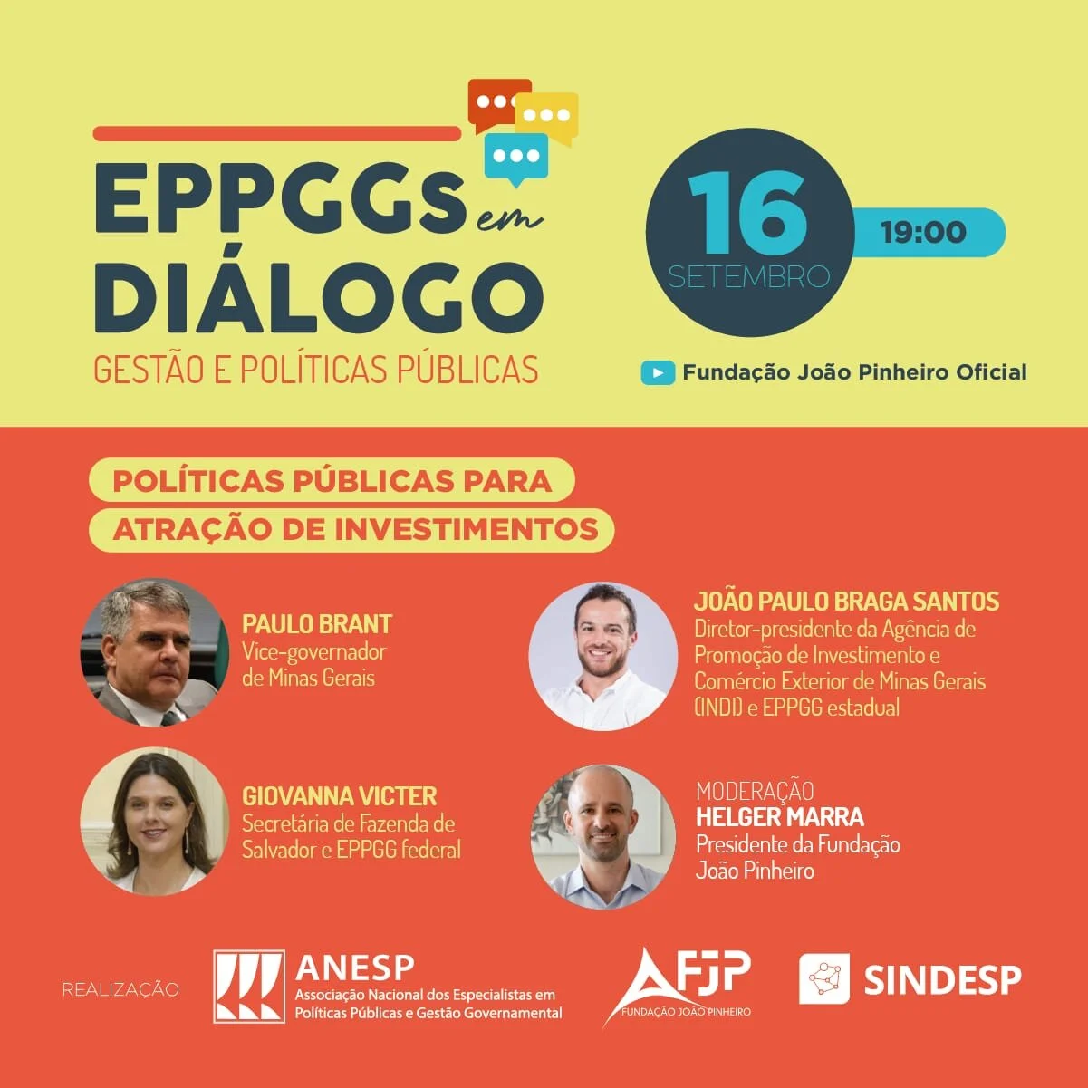 6º EPPGGs em Diálogo debate atração de investimentos com vice-governador de MG