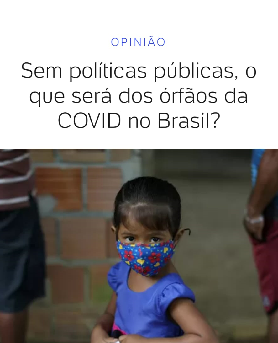 No UOL, EPPGG aborda a situação dos órfãos da pandemia e ausência de políticas públicas