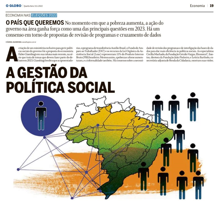 No jornal O Globo, EPPGG recomenda integração de dados para aprimorar gestão da política social