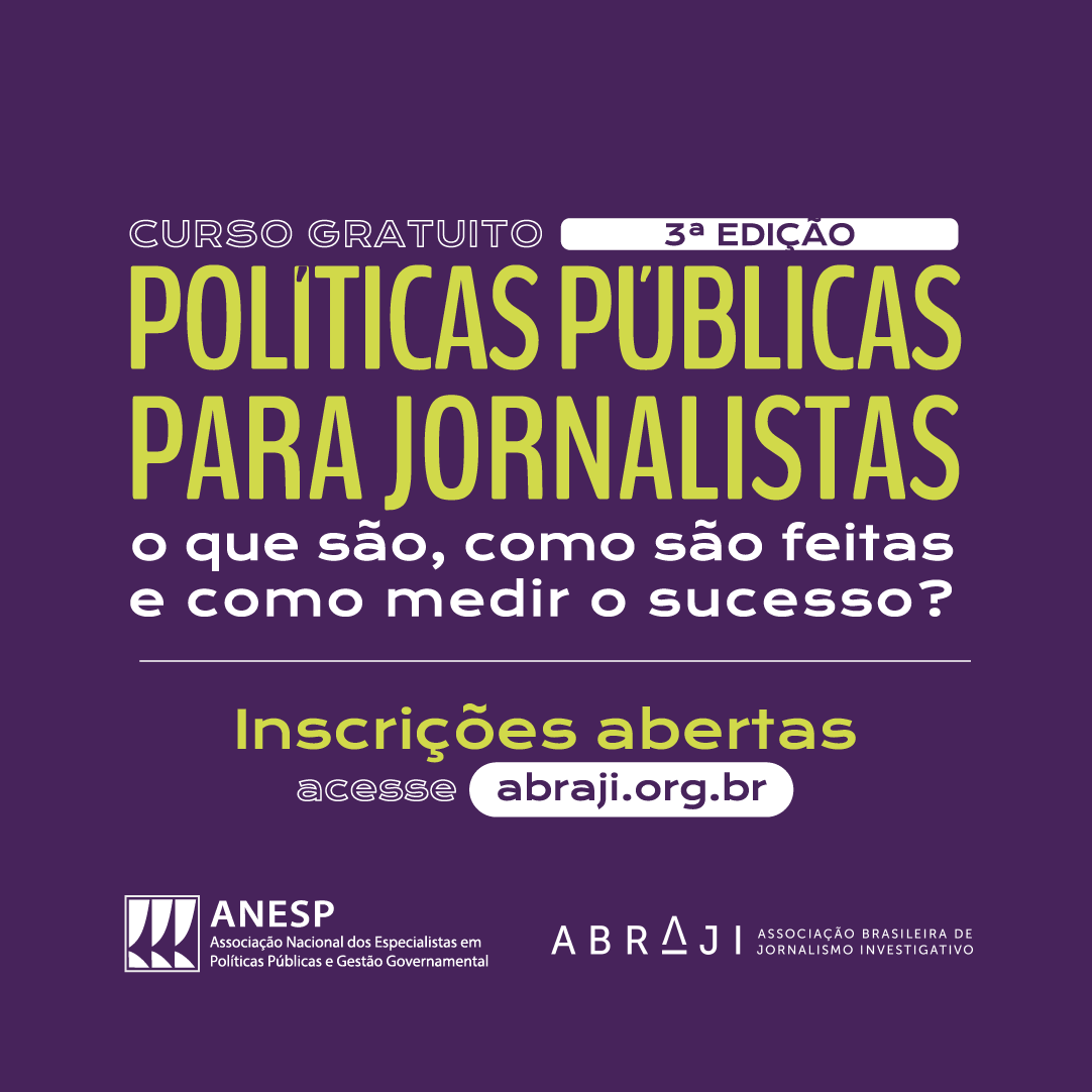 ANESP e ABRAJI lançam 3º curso de políticas públicas para jornalistas