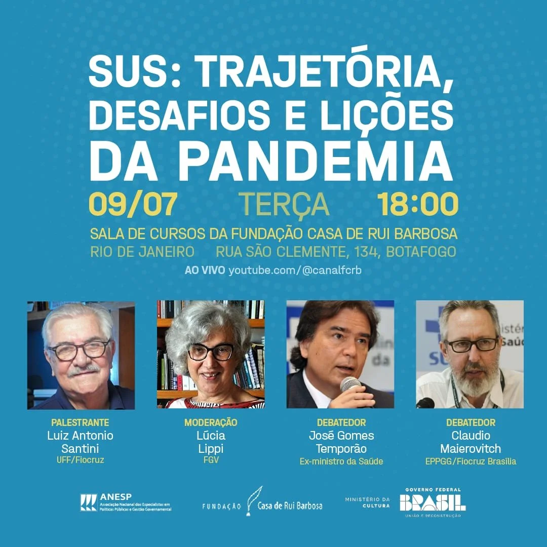 FCRB e ANESP debatem o SUS, sua trajetória, desafios e lições da pandemia