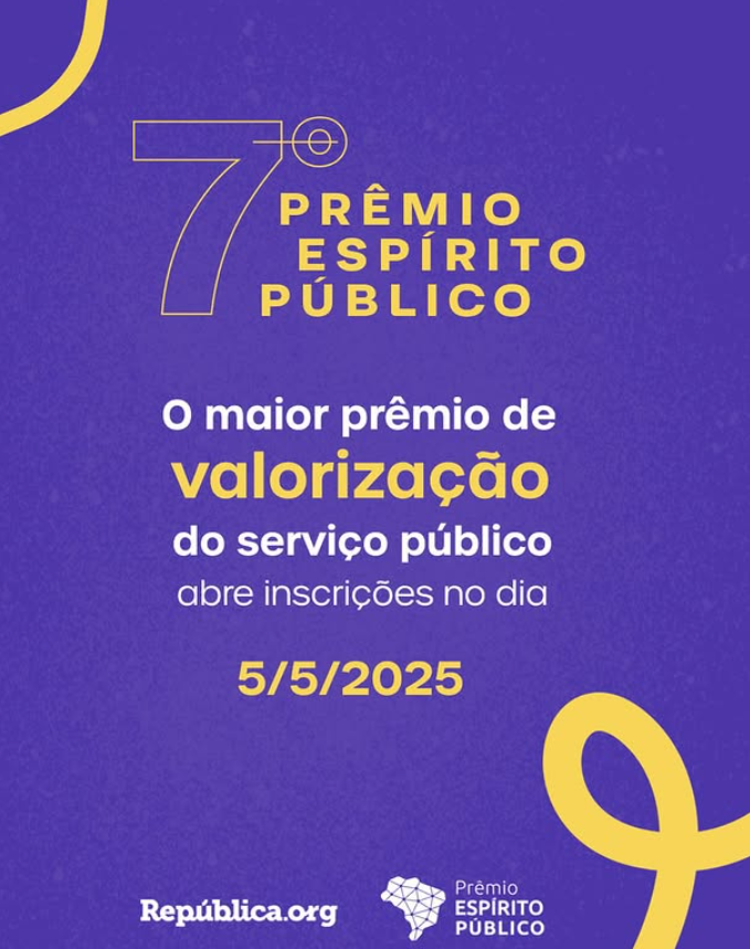 Inscrições abertas para o Prêmio Espírito Público