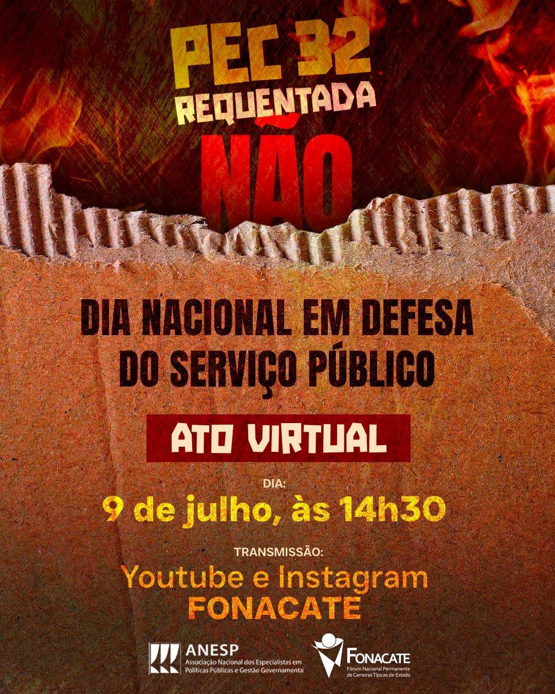 Campanha “PEC 32 Requentada, Não!”: participe!