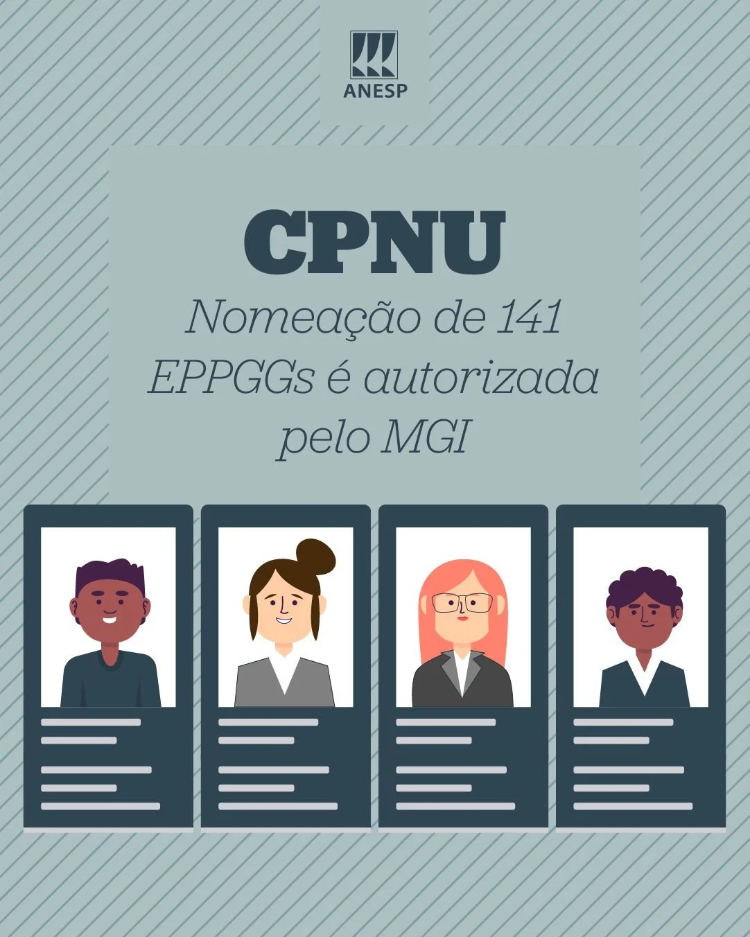 CPNU: Nomeação de 141 EPPGGs é autorizada pelo MGI