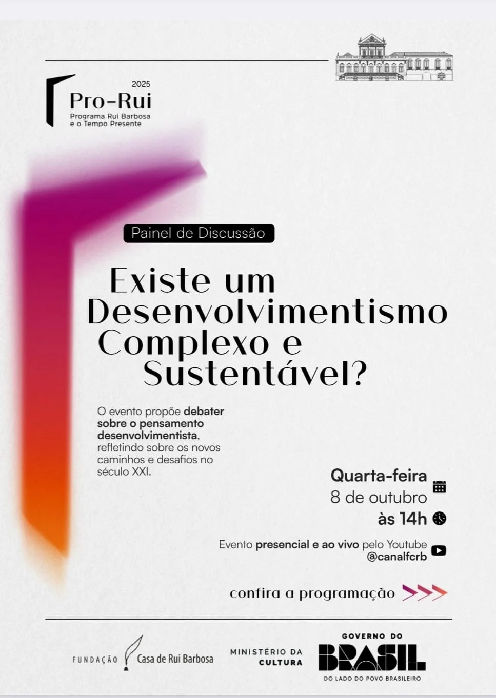 Evento da FCRB debaterá as possibilidades de um “desenvolvimentismo sustentável”