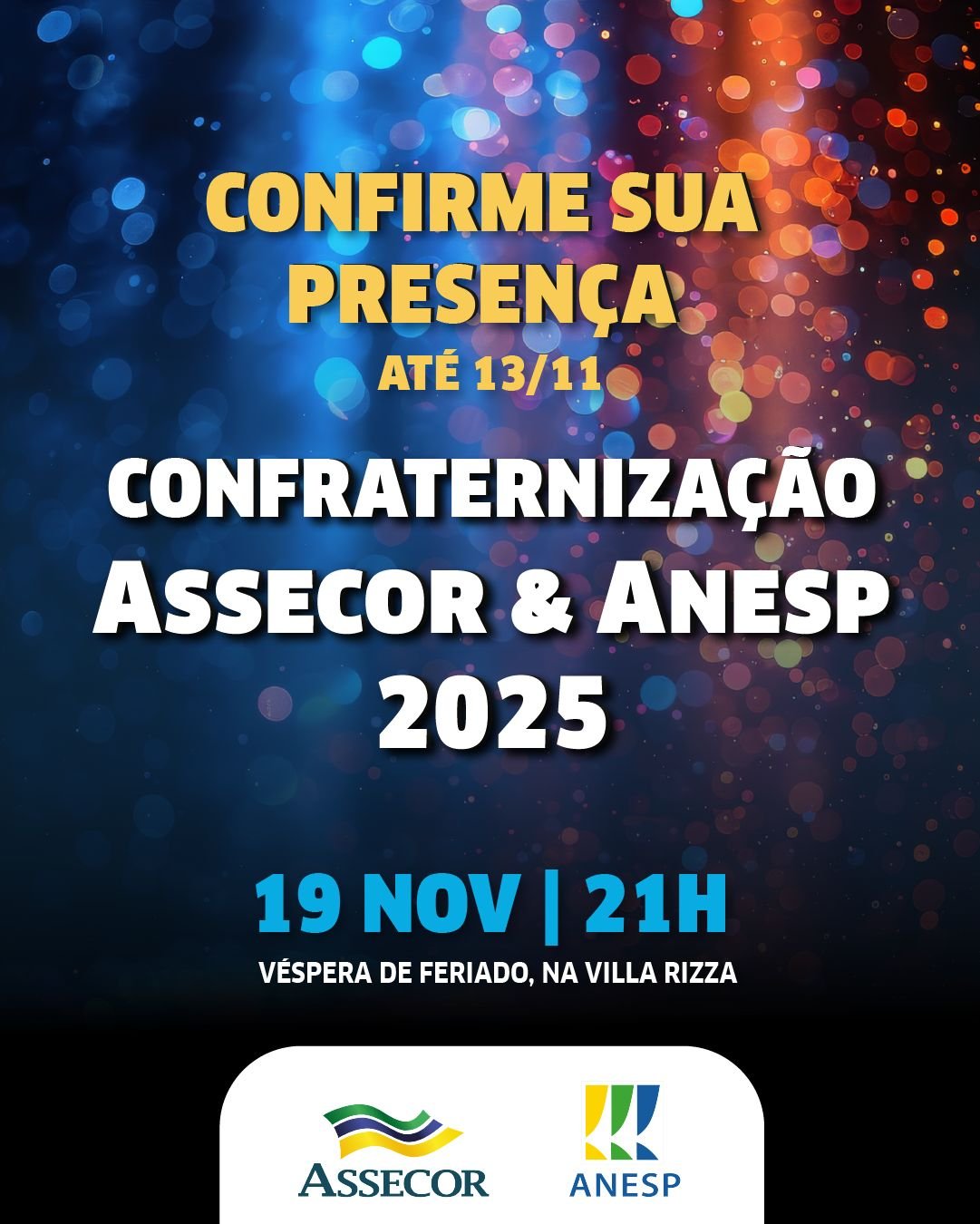 Festa de fim de ano ANESP - confirmação de presença