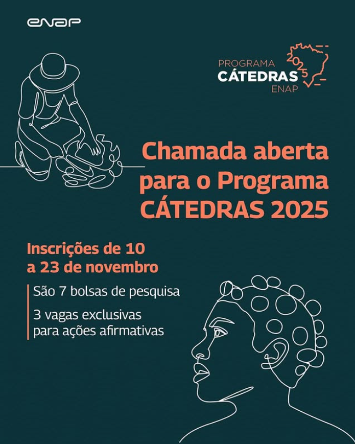 Cátedras Brasil 2025: inscrições abertas