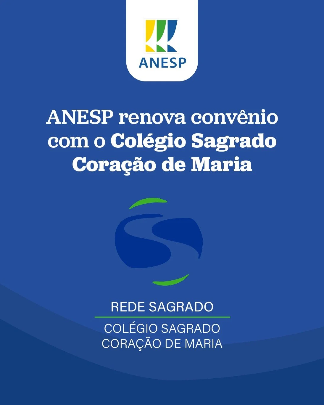 ANESP renova convênio com o Colégio Sagrado Coração de Maria