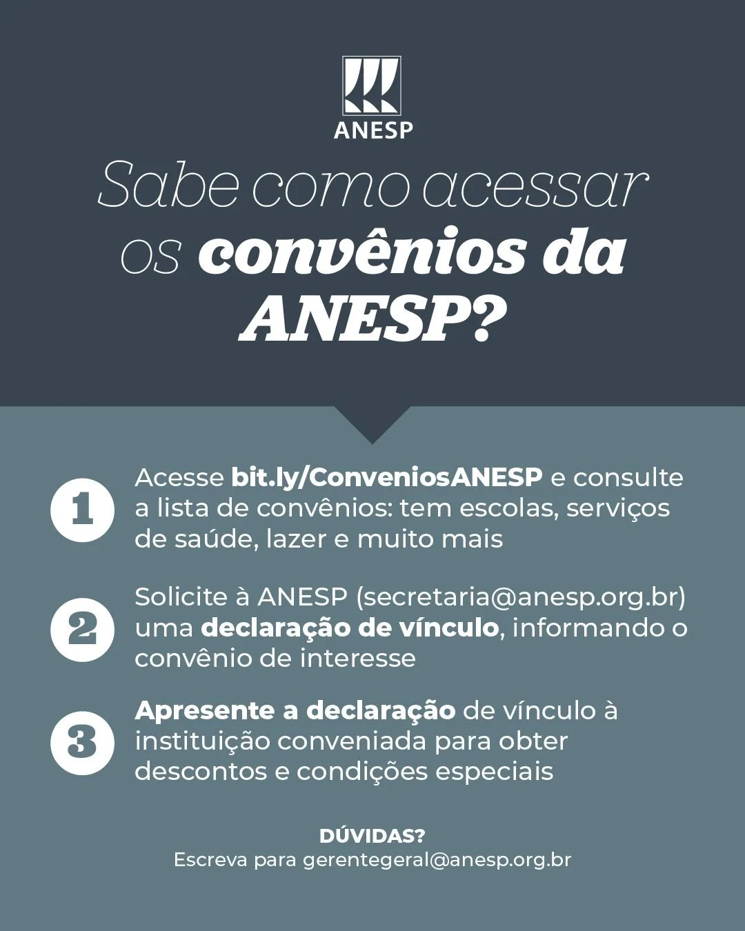 Associado/a: aproveite os convênios exclusivos da ANESP