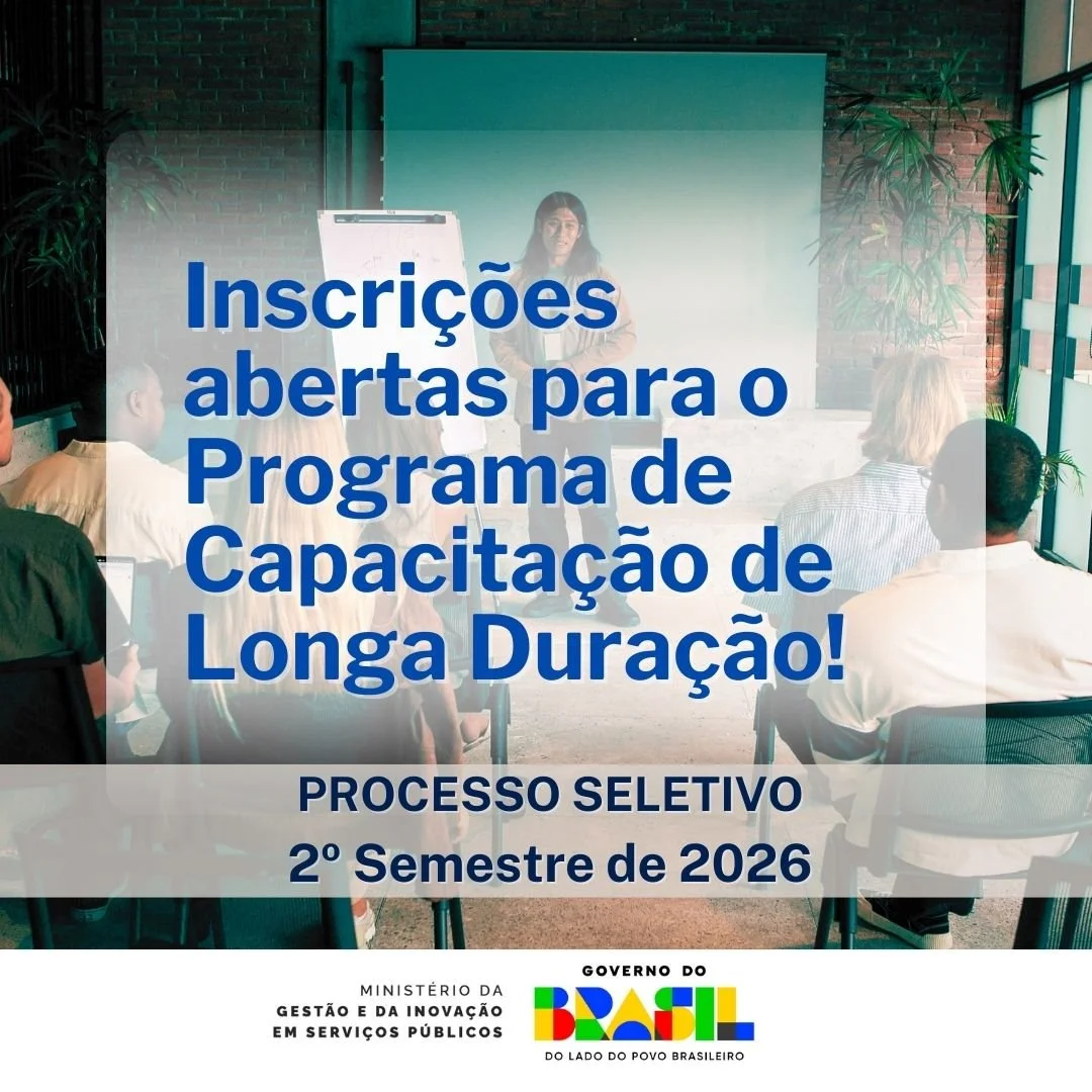 Até 27/02: prazo para EPPGGs se inscreverem no PCLD 2026