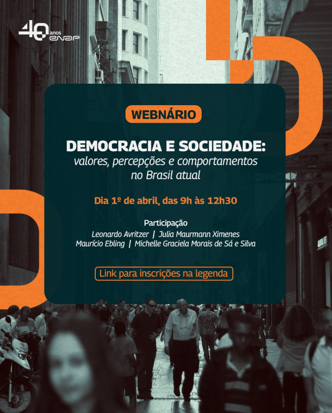 Enap promove webinário sobre desafios da democracia no Brasil com participação de EPPGG