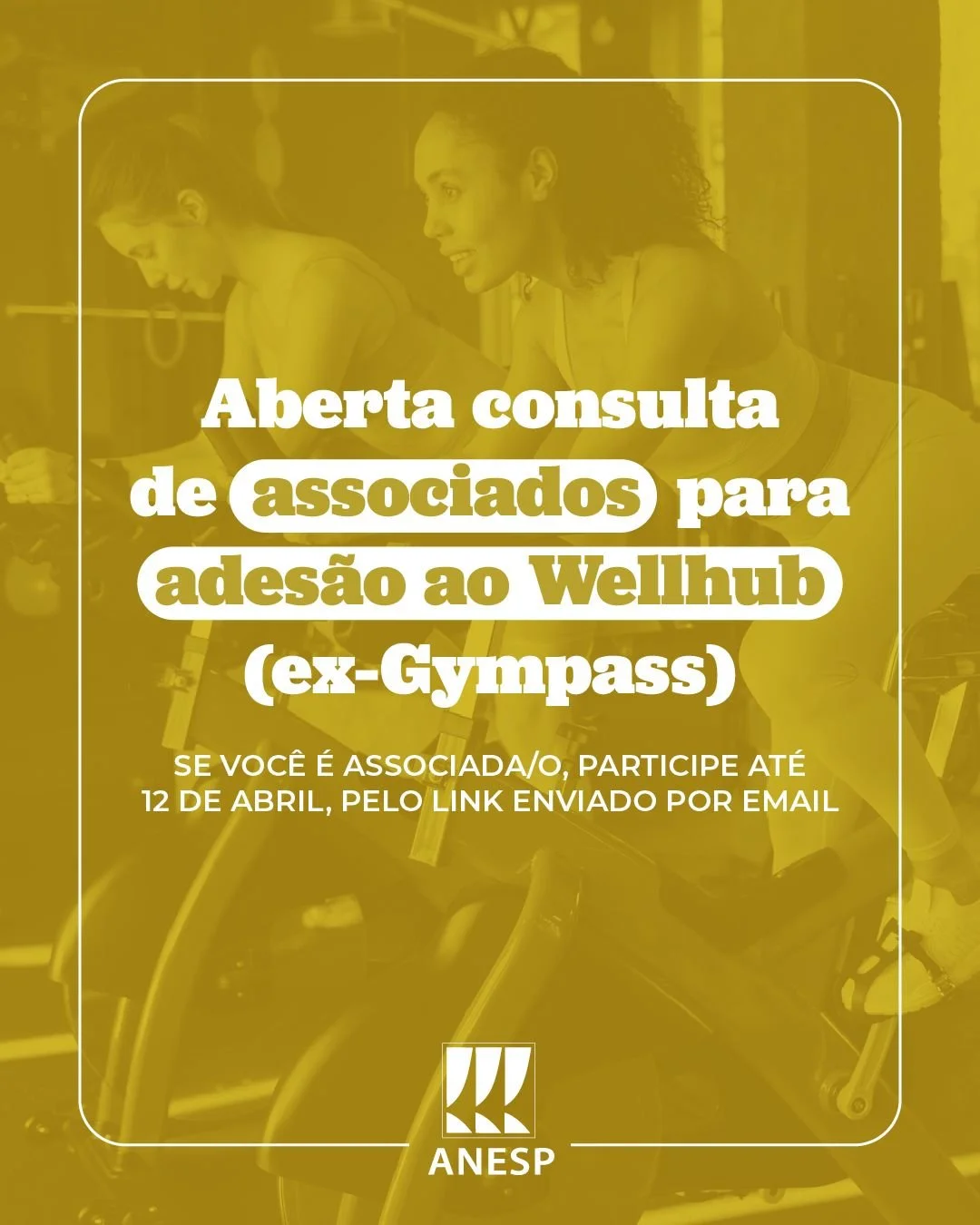 ANESP abre consulta de associados para adesão ao Wellhub, ex-Gympass