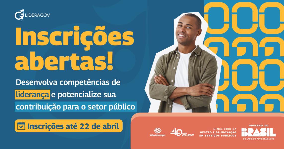 6ª edição do LideraGOV está com inscrições abertas até 22 de abril