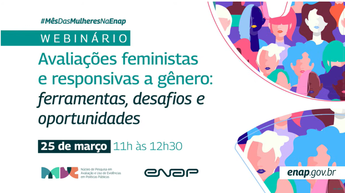 Enap realiza webinário sobre avaliações feministas e responsivas a gênero