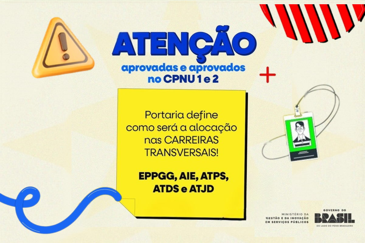 CPNU: portaria define alocação das carreiras transversais