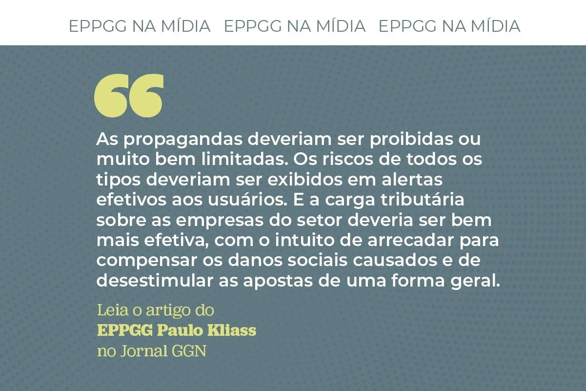 EPPGG defende maior tributação e regulamentação das apostas esportivas em artigo no GGN