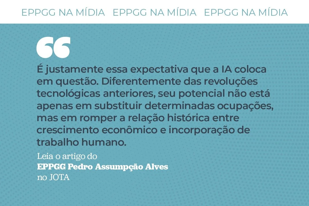 No JOTA, EPPGG discute impactos da IA sobre cidadania e trabalho