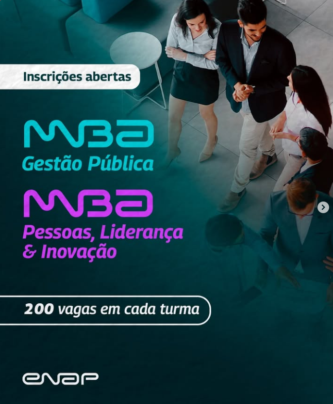 Enap oferece 400 vagas em MBAs voltados à gestão pública e à liderança