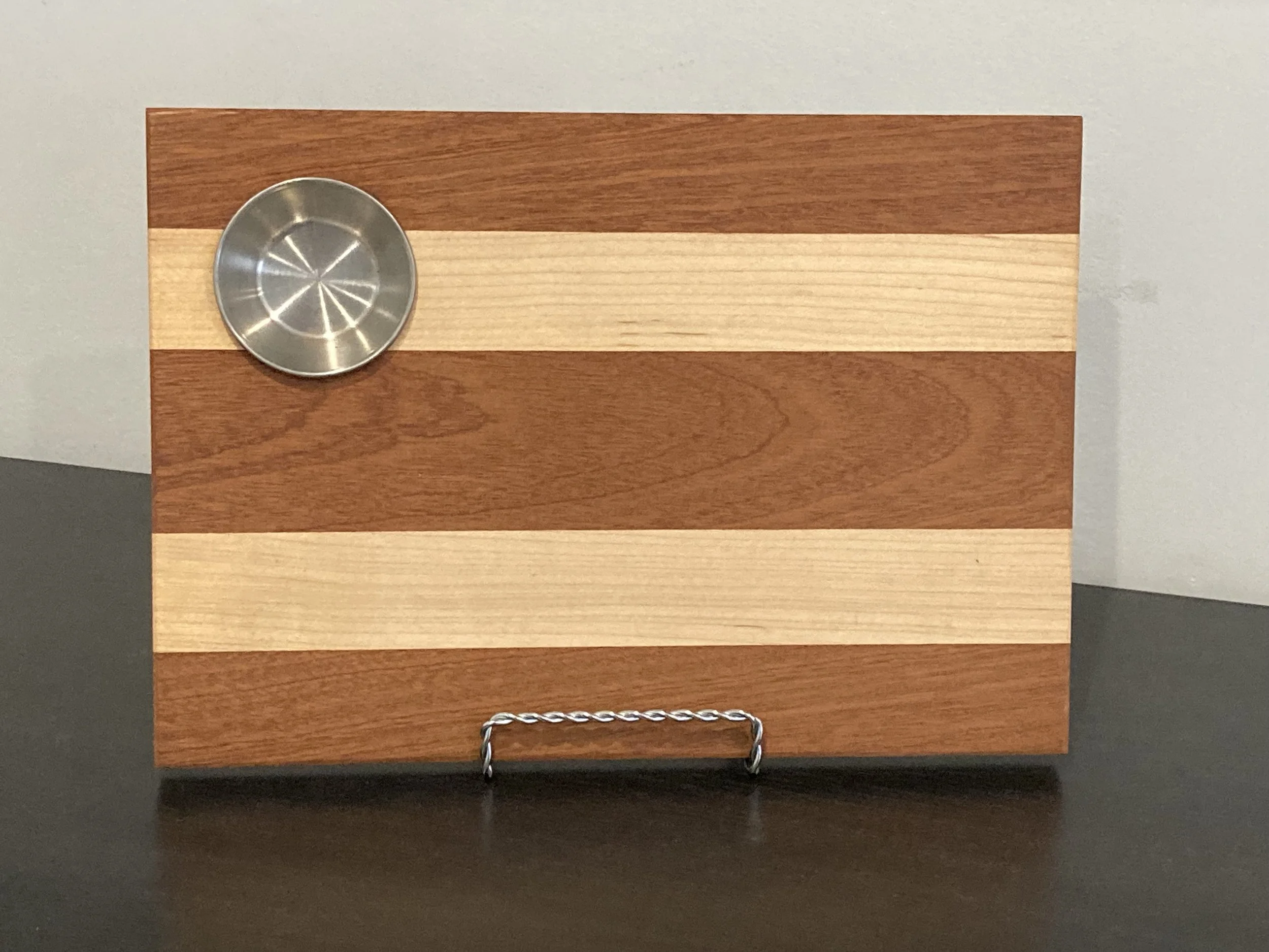 Sushi Plate, Charcuterie Board | Sapele and Maple - Challenge Coin Displays