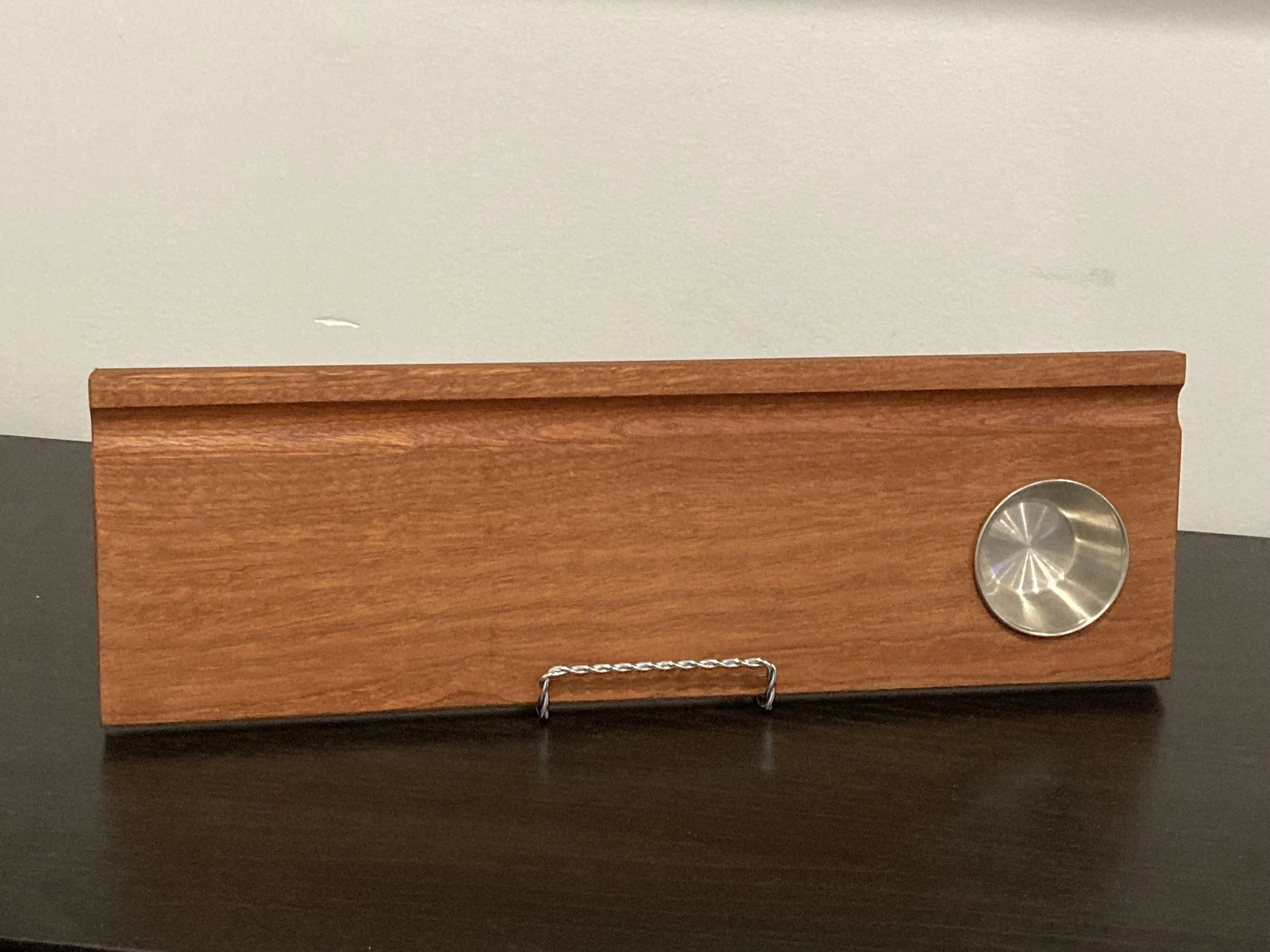 Sushi Plate, Cheese Board | Sapele - Challenge Coin Displays