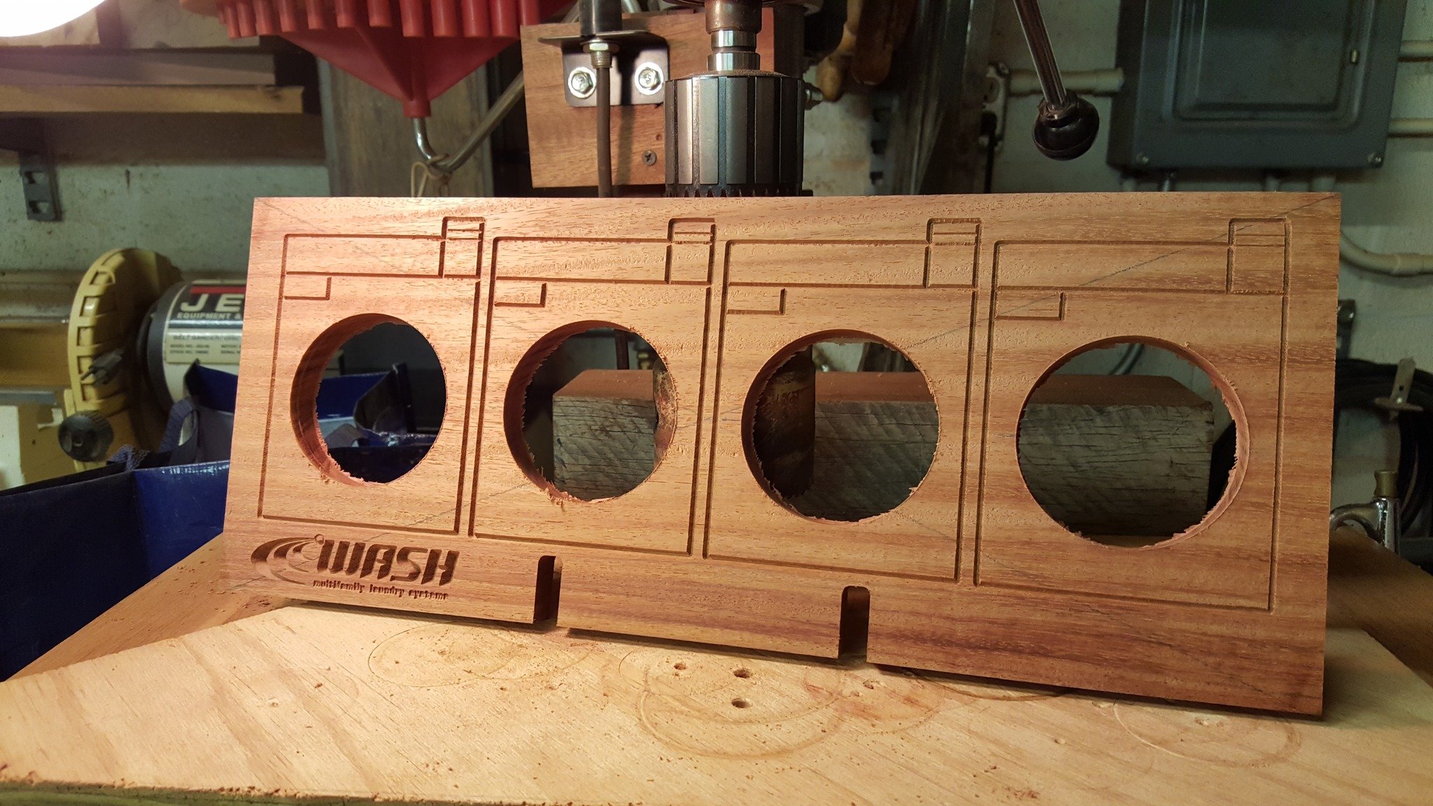 Throwback Thursday to this custom display we created for WASH.  The four coins displays represented the doors of the washing machines with their logo on the bottom left.

#ThrowbackThursday #uniquegifts #recognition #challengecoindisplays #customawar