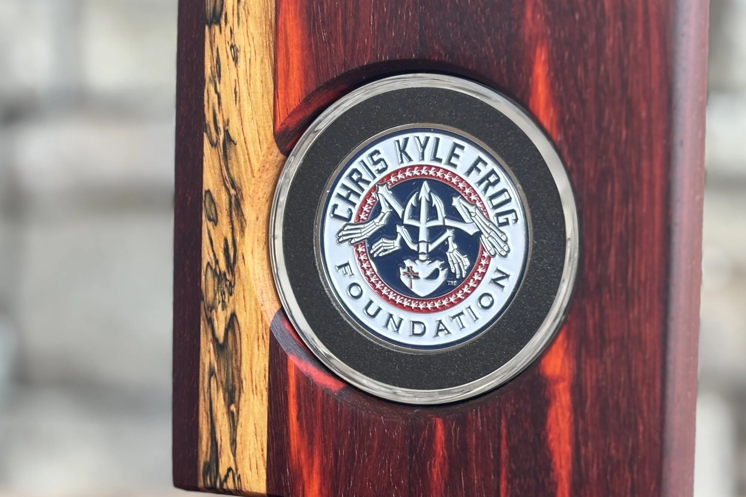 Limited Edition Collection | Spalted African Padauk - Challenge Coin Displays
