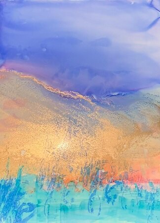 Graphoria Inc_Goldenmountains_30%_Alcohol inks_2020.jpg