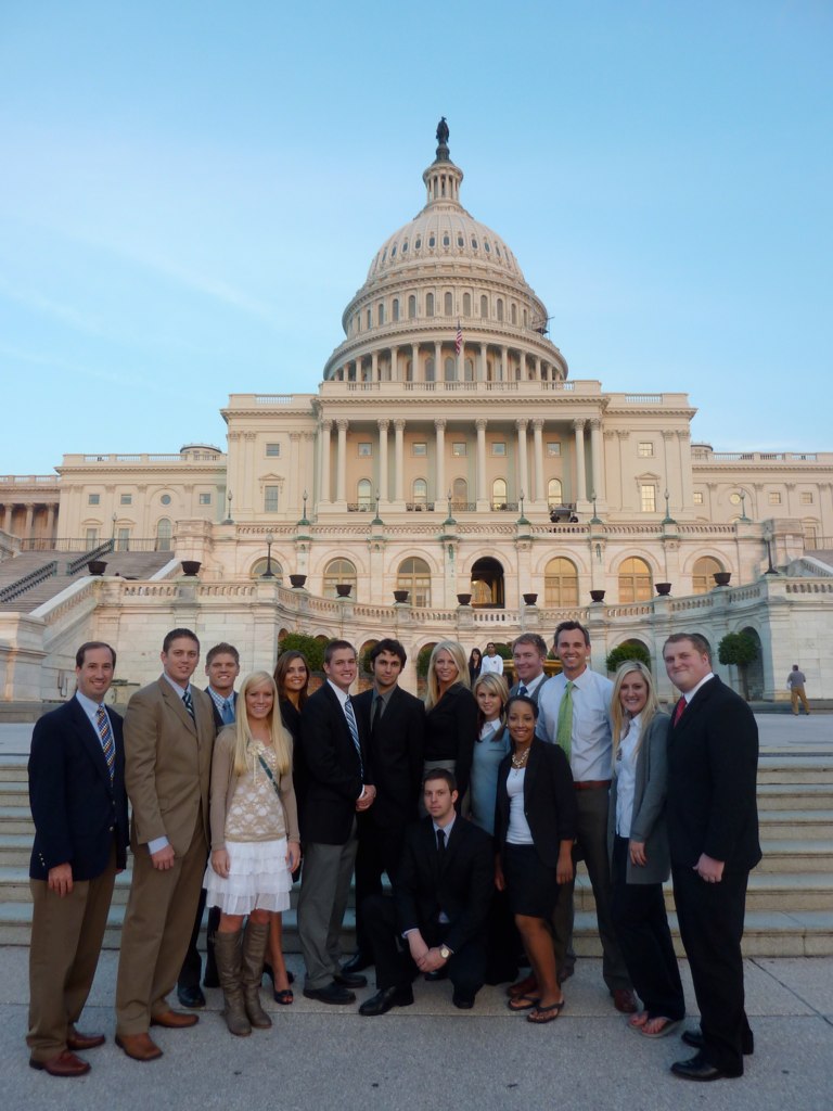 Comm Dept - PRSSA in DC - US Capitol - Oct 2010.jpg