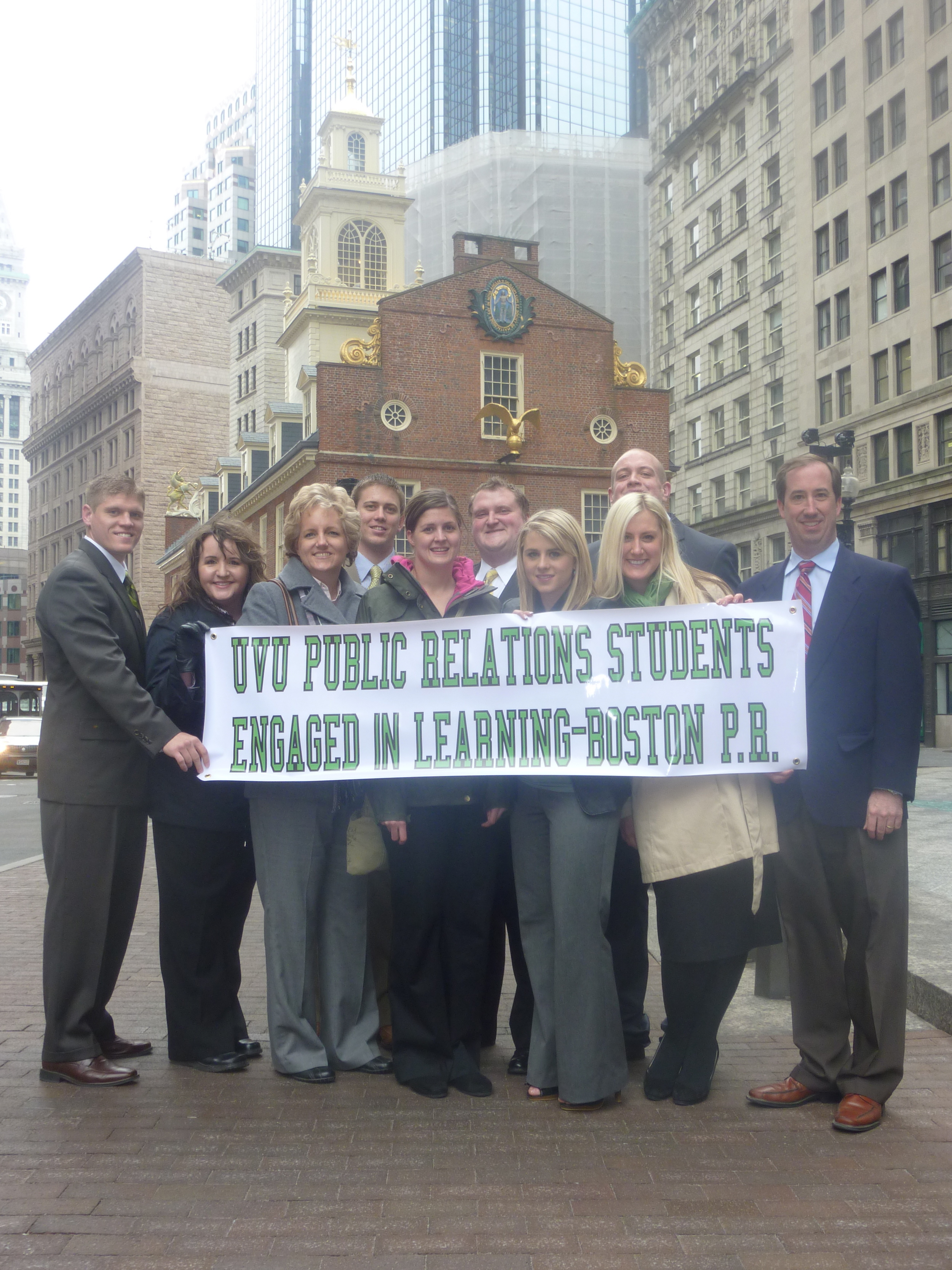 PR students in Boston - downtown Boston with sign.jpg