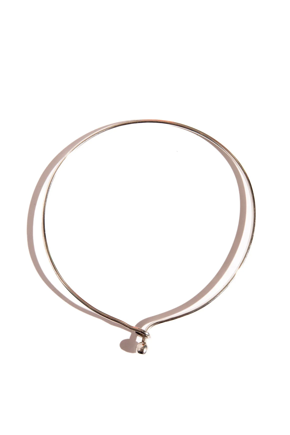 JACQUELINE ROSE Silver Orb Wire Collar